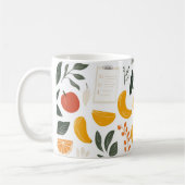 Mug Tranches de bananes, de pommes et d'oranges.  (Gauche)