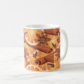 Mug Tranches de citron lustrées à main mignonne (Devant droit)