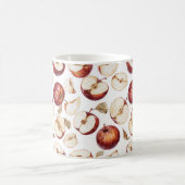 Mug Tranches de fruits de pomme rouge (Centre)