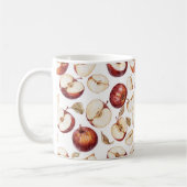 Mug Tranches de fruits de pomme rouge (Gauche)