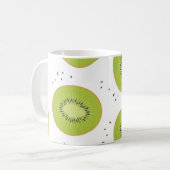 Mug Tranches de fruits Kiwi, illustration transparente (Devant gauche)