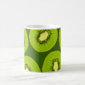 Mug Tranches de fruits Kiwi : vert foncé. (Centre)