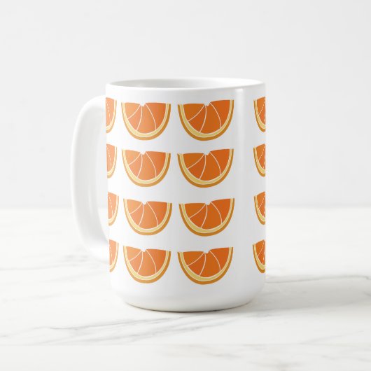 Mug Tranches de fruits orange (Devant gauche)