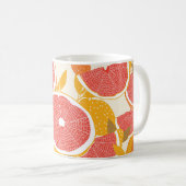 Mug Tranches de pamplemousse avec Feuilles (Devant droit)