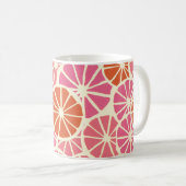 Mug Tranches de pamplemousse sans soudure motif, agrum (Devant droit)