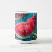 Mug Tranches de pastèque vibrantes sous l'eau - Rafraî (Centre)