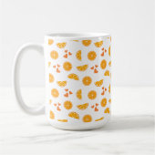 Mug Tranches et coeurs orange (Gauche)