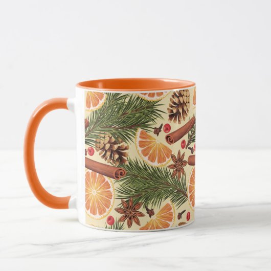 Mug Tranches Et Épices Oranges (Gauche)
