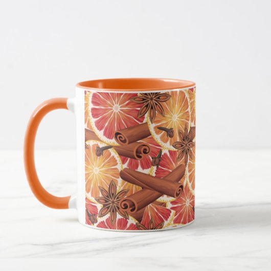 Mug Tranches Et Épices Oranges (Gauche)