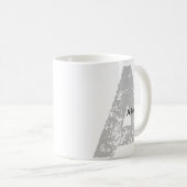 Mug Trandy surdimensionné Monogramme initial et nom Mu (Devant droit)