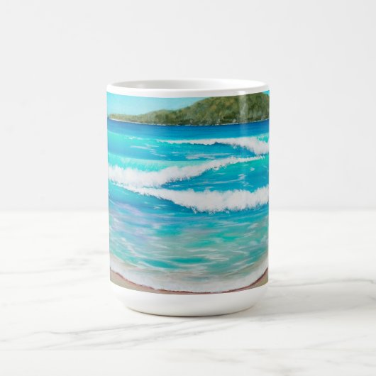 Mug Tranquil Beach Blue Waves Paysage australien (Centre)