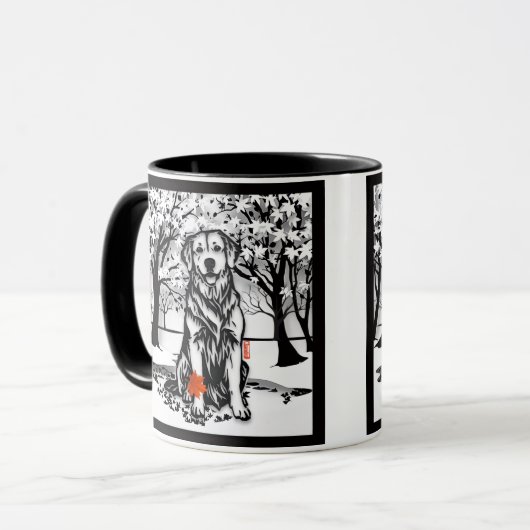 Mug TRANQUIL GLEN Golden Retriever (Devant gauche)
