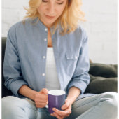 Mug Tranquillité de la prune - Elégante boue Turquoise