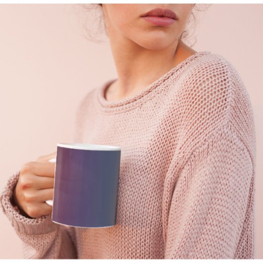 Mug Tranquillité de la prune - Elégante boue Turquoise