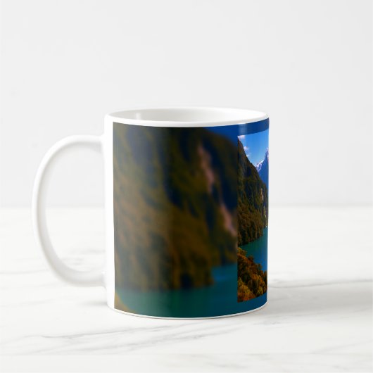 Mug Tranquillité du fjord bleu (Gauche)