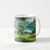 Mug "Tranquillité du lac Turquoise dans chaque sip" (Devant droit)