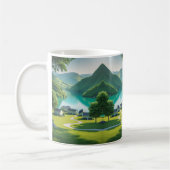 Mug "Tranquillité du lac Turquoise dans chaque sip" (Gauche)
