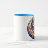 Mug Tranquillité en verre Une fenêtre en verre floral (Centre)