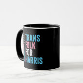 Mug Trans Folk Pour Harris Election Transgenre LGBT (Devant gauche)