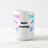 Mug Trans-mission de Visibilité Moderne Glitch Transge (Centre)