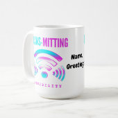 Mug Trans-mission de Visibilité Moderne Glitch Transge (Devant gauche)