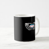 Mug Trans Pride Skeleton Halloween Transgenre Goth He (Devant droit)