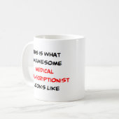 Mug transcriptionniste médical, génial (Devant gauche)