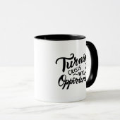 Mug Transformer la crise en opportunité (Devant droit)