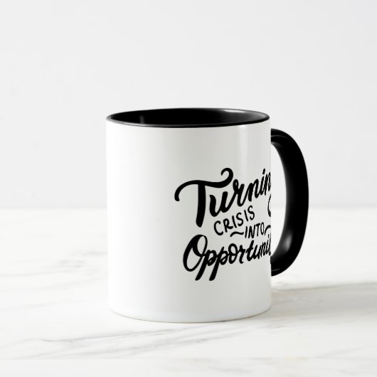Mug Transformer la crise en opportunité (Devant droit)
