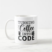 Mug Transformer Le Café En Code (Gauche)