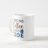 Mug Transformer Le Café En Code (Devant gauche)