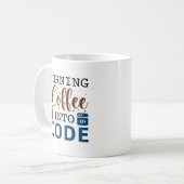 Mug Transformer Le Café En Code (Devant gauche)