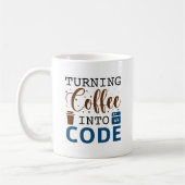 Mug Transformer Le Café En Code (Gauche)