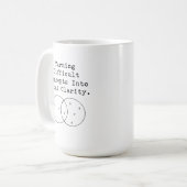 Mug Transformer les concepts difficiles en clarté tota (Devant gauche)