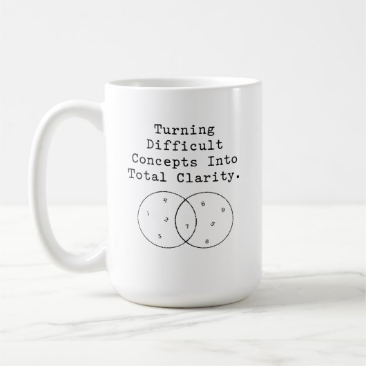 Mug Transformer les concepts difficiles en clarté tota (Gauche)