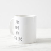 Mug Transformez le café en déclarations de revenus Drô (Devant gauche)