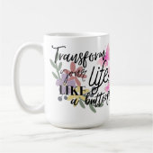 Mug Transformez votre vie, comme un papillon (Gauche)