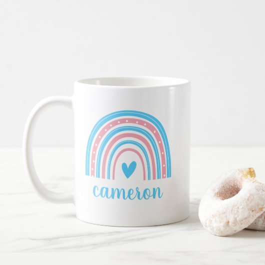 Mug Transgenre Rainbow Personnalisé (Avec donut)