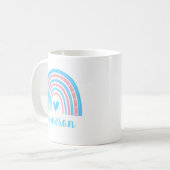 Mug Transgenre Rainbow Personnalisé (Devant gauche)