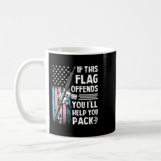 Mug Transgenre Si Ce Drapeau Vous Offense Un Arme À Fe (Gauche)