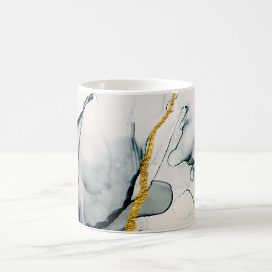 Mug Transparent creativity. Abstract artwork. Trendy w (Centre)
