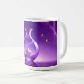 Mug Transparent Purple Vase With Star All Under Dome (Devant droit)