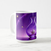 Mug Transparent Purple Vase With Star All Under Dome (Devant gauche)