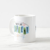 Mug Transplanter le café destinataire ou le chocolat c (Devant gauche)