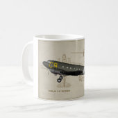 Mug Transport de C47-Skytrain World-War-2 (Devant gauche)