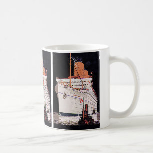 Mug Transport de voyage vintage Croisière navire la nu