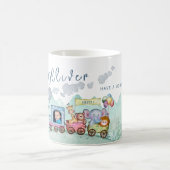 Mug Transport ferroviaire vintage photo de l'aquarelle (Centre)