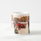 Mug Transport vintage, Red Antique Automobile (Centre)