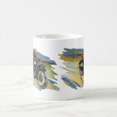Mug Transport Vintage voyage, Moto de course (Centre)