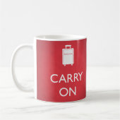 Mug TRANSPORTER - Bagages - Rouge drôle (Gauche)